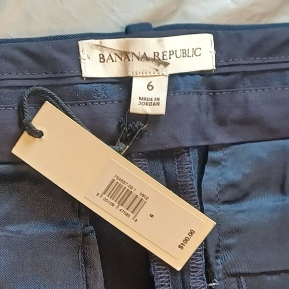 NWT Women’s Banana Republic Navy Blue Straight Sloan Pant - Picture 9 of 9
